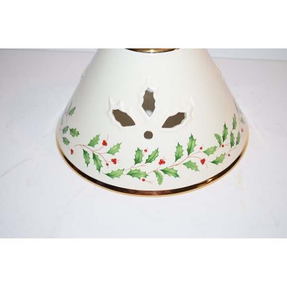 Lenox Holiday Votive Holly Berry Candle Shade Tea Light 6" tall replacement - Picture 7 of 13